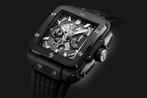 hublot square bang unico all black|hublot unico price.